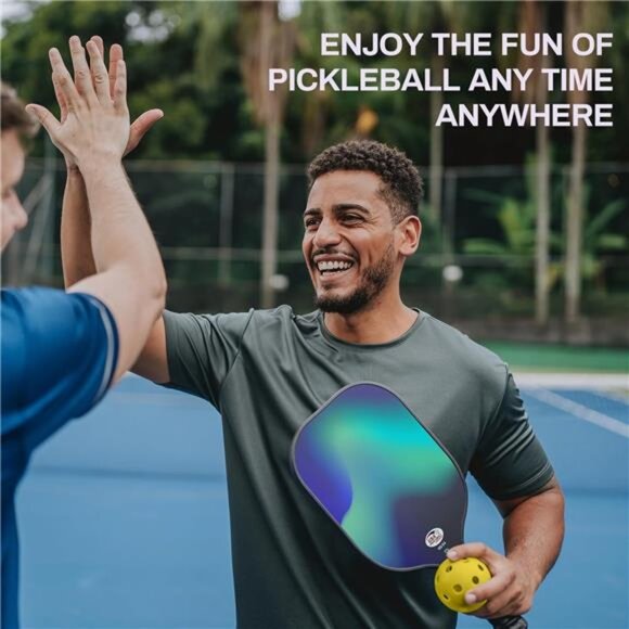 Pickleball Paddles, Fiberglass Pickleball Paddles Set of 2, Lightweight - Picture 5 of 7